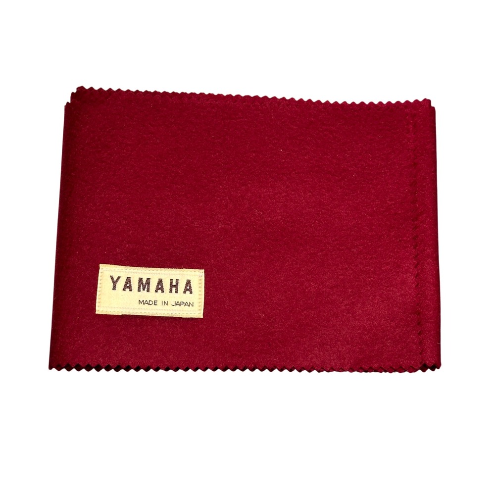 VTG Yamaha Piano Key Cover Cloth Burgundy Red Made in Japan Keyboard Runner 1087